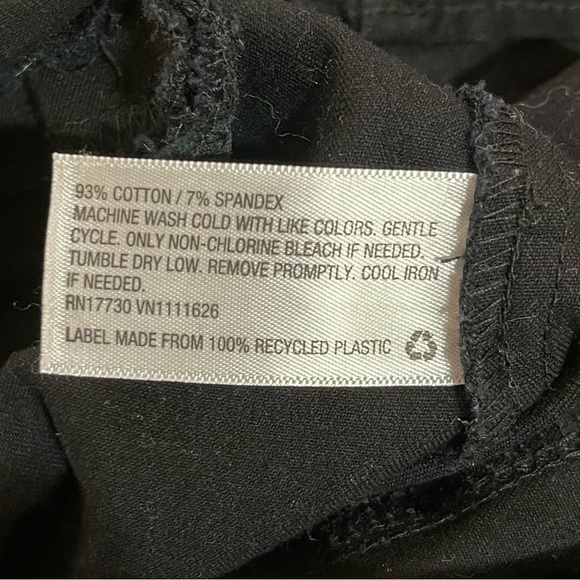 Women’s A New Day solid black pull-on pants ankle length Size 4 - Picture 4 of 4